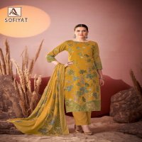 Alok Sofiyat Wholesale Pure Zam Designer Hand Work Dress Material