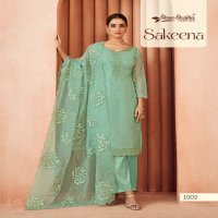 Shree Shalika Sakeena Wholesale Soft Organza With Embroidery Work Straight Suits