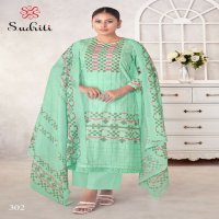 Sudriti Magic Stripe Wholesale Pure Cotton With Hand Work Salwar Suits