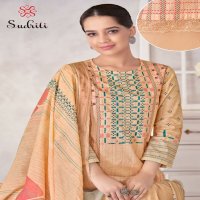 Sudriti Magic Stripe Wholesale Pure Cotton With Hand Work Salwar Suits