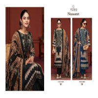 Radhika Azara Nussaret Wholesale Pure Cambric Cotton With Embroidery Work Dress Material