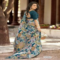Vallabhi Dora Wholesale Floral Print With Swarovsaki Work Sarees