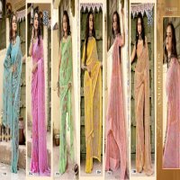 Vallabhi Alopa Vol-6 Wholesale Abstract Print Georgette Fabrics Sarees
