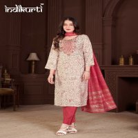 Indikurti Payal Wholesale Vertican Print With Work Top With Pant And Dupatta Combo