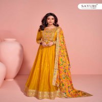 sayuri designer mayuri chinon silk readymade exclusive gown set exports