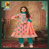 pankhudi by master rayon readymade classic look kids wear 3pcs dress