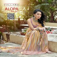 Vallabhi Alopa Vol-7 Wholesale Abstract Print Georgette Fabrics Sarees