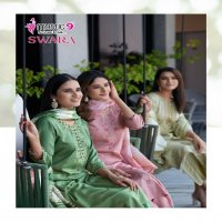 Mystic 9 Swara Vol-2 Wholesale Rayon Dobby Lurex Straight Cut Catalog