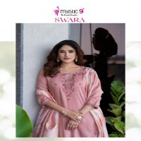 Mystic 9 Swara Vol-2 Wholesale Rayon Dobby Lurex Straight Cut Catalog