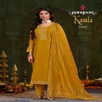 Rangoon Kamla Wholesale Dyed Jacquard With Khatli Work Readymade Suits