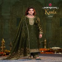 Rangoon Kamla Wholesale Dyed Jacquard With Khatli Work Readymade Suits
