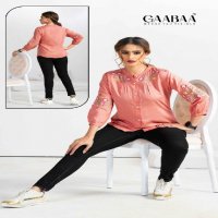Gaabaa D.no 905 Wholesale Regular Wear Top With Embroidery Short Tops