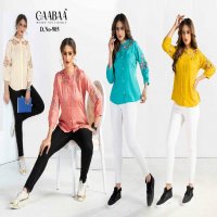 Gaabaa D.no 905 Wholesale Regular Wear Top With Embroidery Short Tops