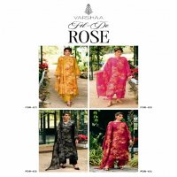 Varsha Fil De Rose Wholesale Viscose Muslin With Pitta Work Salwar Suits