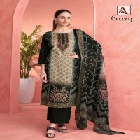 Alok Crazy Wholesale Viscose Muslin With Handwork Dress Material