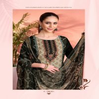 Alok Crazy Wholesale Viscose Muslin With Handwork Dress Material