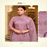 Bela Fashion Kerani Wholesale Orgenza Embroidery With Swarovski Work Straight Suits