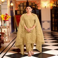 Bela Fashion Kerani Wholesale Orgenza Embroidery With Swarovski Work Straight Suits
