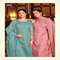 Bela Fashion Kerani Wholesale Orgenza Embroidery With Swarovski Work Straight Suits