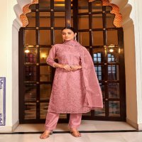 Bela Fashion Kerani Wholesale Orgenza Embroidery With Swarovski Work Straight Suits