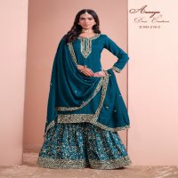 Twisha By Dani Creations Aanaya Vol-216 Wholesale Dola Jacquard Plazzo Designer Suits