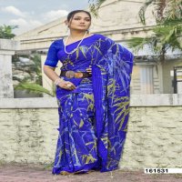 Vallabhi Aagya Wholesale Leaf Print With Foil Printed Ethnic Sarees