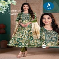 Kaya Blue Moon Vol-2 Wholesale Umbrella Cut Top With Pant And Dupatta