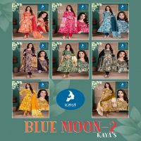 Kaya Blue Moon Vol-2 Wholesale Umbrella Cut Top With Pant And Dupatta