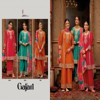 Eba Lifestyle Gajari Wholesale Chinon Silk Top With Pant And Dupatta