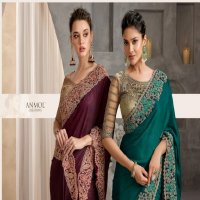 Anmol Shades Vol-9 IX 3501 To 3515 Series Wholesale Party Wear Sarees
