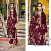 Pakiza Noor Vol-53 Wholesale Rose Silk Chanderi With Work Dress Material