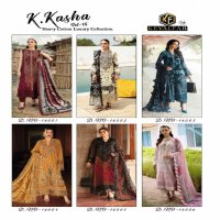 Keval Fab K Kasha Vol-16 Wholesale Karachi Cotton Printed Dress Materials