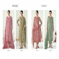 glossy Simar aalya cotton print elegant style unstitch 3pcs dress