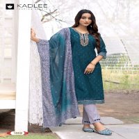 Kadlee Divaine Wholesale Vetican Foil Print Kurti With Pant And Dupatta