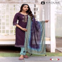 Kadlee Divaine Wholesale Vetican Foil Print Kurti With Pant And Dupatta