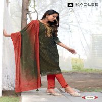 Kadlee Divaine Wholesale Vetican Foil Print Kurti With Pant And Dupatta