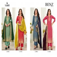 Naari Benz Vol-5 Wholesale Pure Muslin Jacquard Dress Material