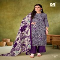 Alok Vihani Wholesale Pure Zam With Embroidery Work Dress Material