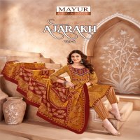 MAYUR CREATION AJARAKH VOL 6 COTTON THREAD WORK READYMADE 3PCS SET