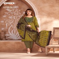 MAYUR CREATION AJARAKH VOL 6 COTTON THREAD WORK READYMADE 3PCS SET