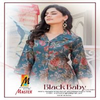 master black baby vertican print readymade fancy suit for ladies