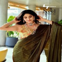 LT Fabrics Neel Vol-12 Wholesale Mono Satin With Swaroski Work Party Wear Sarees
