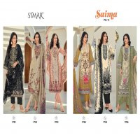 Glossy Simar Saima Vol-12 Wholesale Fine Cotton With Work Suits