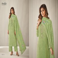 Omtex Mei Wholesale Daisy Silk With Embroidery Work Salwar Suits