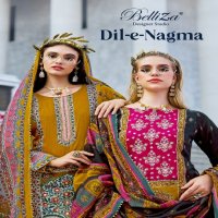 Belliza Dil-E-Nagma Wholesale Pure Jam Cotton With Handwork Dress Material