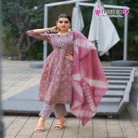 MYSTIC 9 SARA VOL 15 AMAZING READYMADE NAYRA CUT KURTI PANT DUPATTA COLLECTION