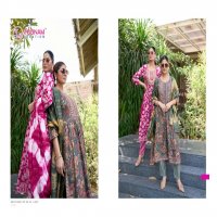 swaara vol 10 by poonam creation capsule foil fullstitch attractive 3pcs dress