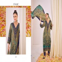 Glossy Simar Mehrun Wholesale Viscose Muslin With Embroidery Work Salwar Suits