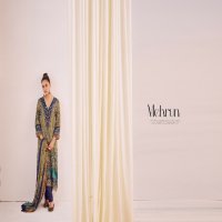 Glossy Simar Mehrun Wholesale Viscose Muslin With Embroidery Work Salwar Suits