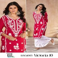 Blue Hills Victoria Vol-10 Wholesale 14 Kg Reyon Kurti With Plazzo